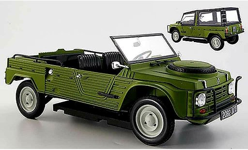 Citroen Mehari 4x4 1/18 Norev green 1979 diecast model cars