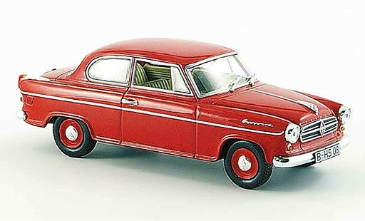 Borgward Isabella berline 1/43 Norev Limousine red 1960 diecast model cars