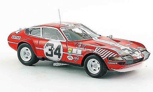 Ferrari 365 GTB/4 1/43 Red Line no.34 siebter le mans 1972 diecast model cars