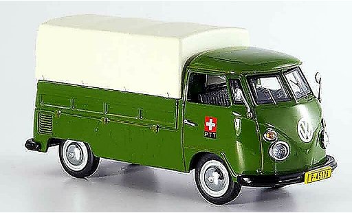 Volkswagen Combi Base 1/43 Schuco t 1 ptt storungsdienst flatbed plane diecast model cars