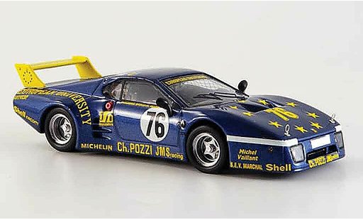 Ferrari 512 BB 1/43 Best no.76 le mans 1980 diecast model cars