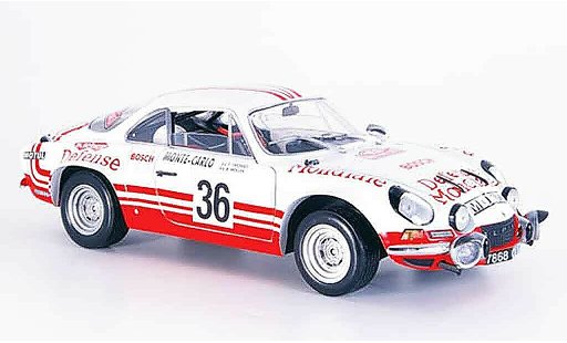Alpine A110 rallye 1/18 Solido no.36 monte carlo 1973 diecast model cars