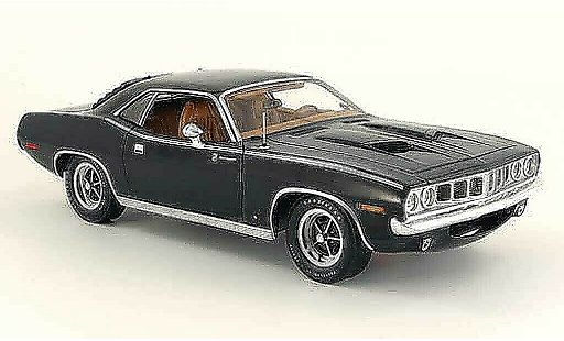 Plymouth Gran Barracuda 1971 1/18 Highway 61 black diecast model cars