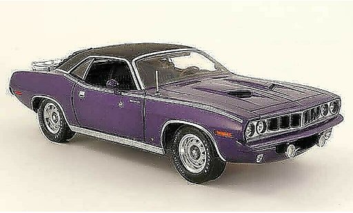 Plymouth Gran Barracuda 1971 1/18 Highway 61 purple black diecast model cars
