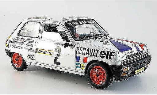 Renault 5 Alpine 1/18 Solido no.2 lajournade 1977 diecast model cars