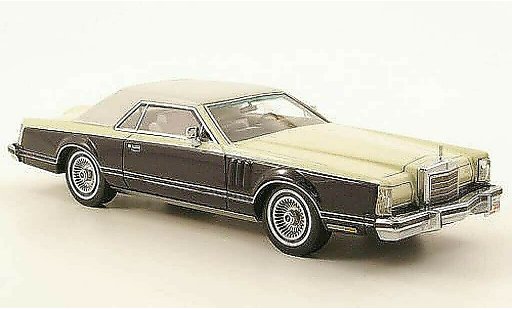 Lincoln Continental 1979 1/43 Neo Mark V blue/creme/white diecast model cars
