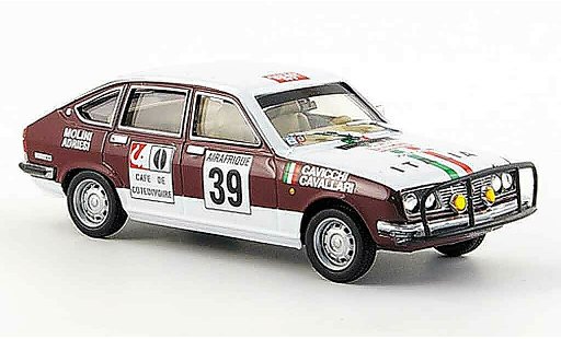 Lancia Beta berline 1/43 Pego no.39 italia rallye bandama 1973 diecast model cars