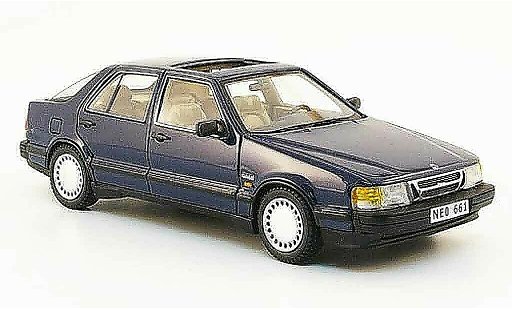 Saab 9000 i 1/43 Neo blue 1988 diecast model cars