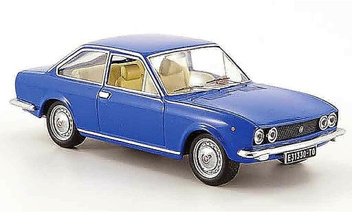 Fiat 124 Sport Coupe 1/43 IXO blue 1971 diecast model cars