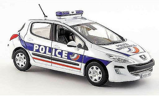 Peugeot 308 Base 1/43 Norev police funfportes police 2008 diecast model cars