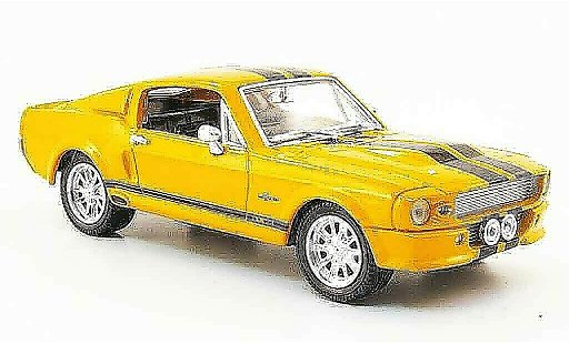 Shelby GT 500 1967 1/43 Yat Ming orange black diecast model cars