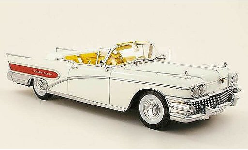 Buick Limited Convertible 1/18 Sun Star wells fargo white 1958 diecast model cars