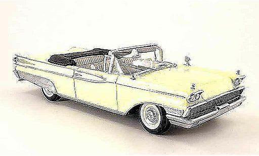 Mercury Parklane Convertible 1/18 Sun Star yellow geoffnetes hood 1959 diecast model cars