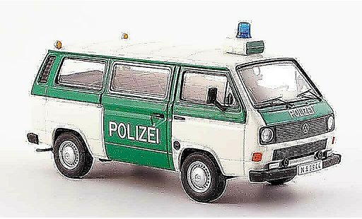Volkswagen Combi B 1/43 Premium Cls t3b bus police white green diecast model cars