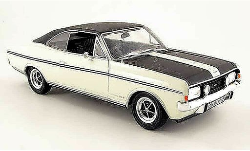 Opel Commodore A 1/18 Revell coupe gs e white black 1970 diecast model cars