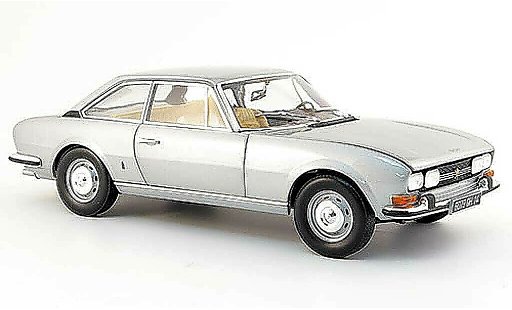 Peugeot 504 coupe 1/18 Norev grey 1971 diecast model cars