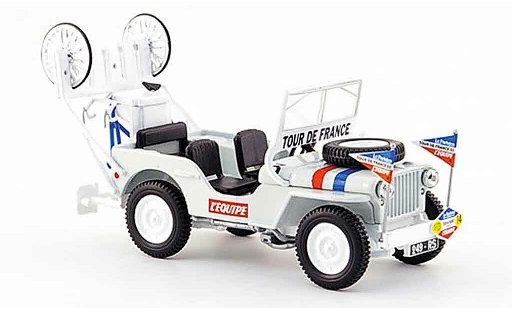 Jeep Willys Base 1/43 Norev Assistance Tour de France 1951 diecast model cars