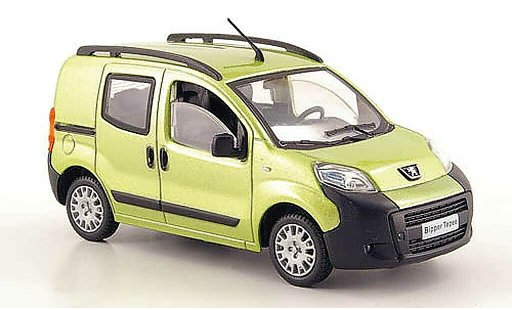 Peugeot Bipper Tepee 1/43 Solido green 2008 diecast model cars