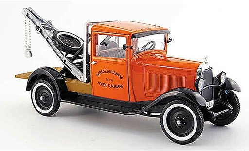 Citroen C4 1930 1/18 Solido abschleppwagen orange/black diecast model cars