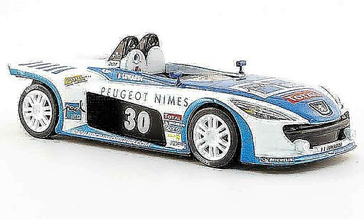 Peugeot 207 Spider 1/43 Solido no.30 lunardi white blue 2008 diecast model cars