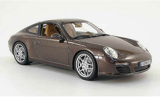 Porsche 911 Carrera 1/18 Norev brown 2008 diecast model cars