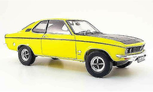 Opel Manta A 1/18 Norev sr yellow black 1970 diecast model cars