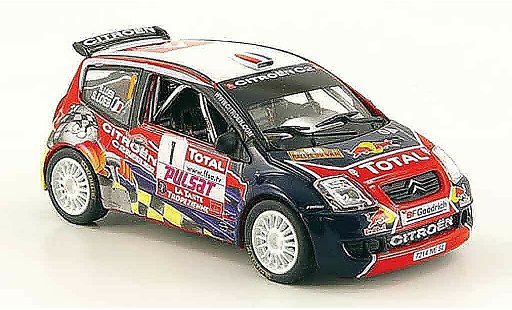 Citroen C2 S1600 1/43 Norev no.1 red bul rallye du var 2008 diecast model cars