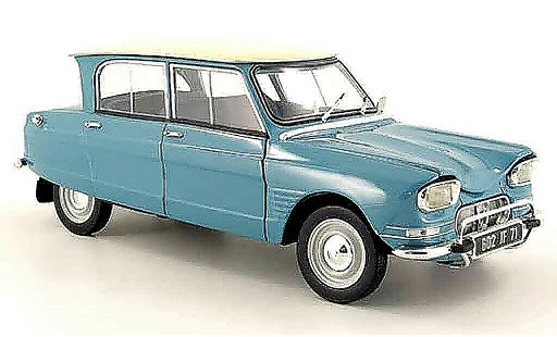 Citroen Ami 6 Berline 1/18 Norev blue whitees roof 1963 diecast model cars