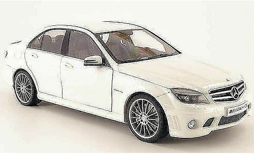 Mercedes Classe C AMG 1/18 Autoart 63 white 2007 diecast model cars