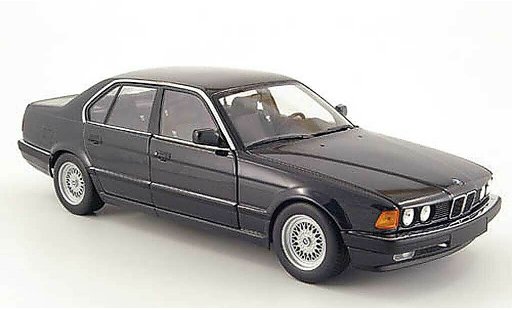 Bmw 730 E32 1/18 Minichamps i black 1986 diecast model cars