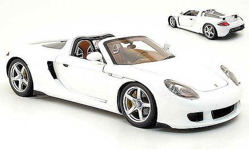 Porsche Carrera GT Base 1/18 Minichamps white 2003 diecast model cars