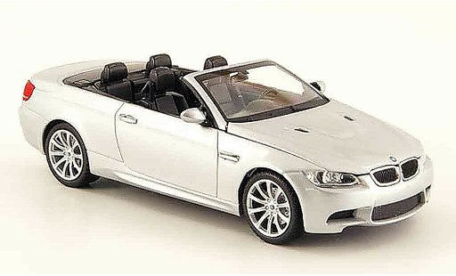 Bmw M3 Cabriolet 1/43 Minichamps E93 Convertible grey metallisee 2008 diecast model cars