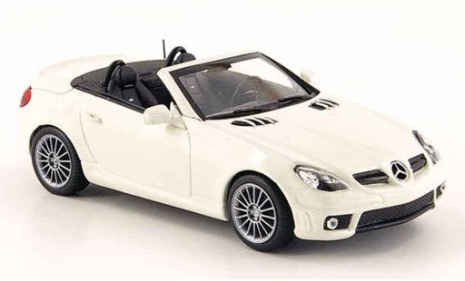 Mercedes Classe SLK AMG 1/43 Minichamps 55 (R171) white 2008 diecast model cars