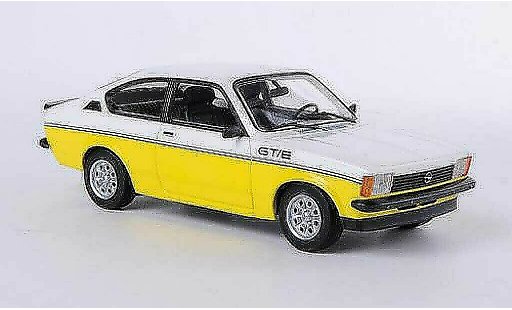 Opel Kadett C GT/E 1/43 Minichamps white/yellow 1978 diecast model cars