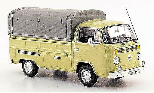 Volkswagen Combi Base 1/43 Minichamps t 2 flatbed beige 1972 diecast model cars