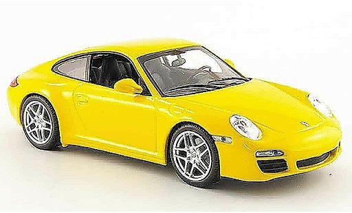 Porsche 911 Carrera 1/43 Minichamps yellow Linea Giallo 2008 diecast model cars