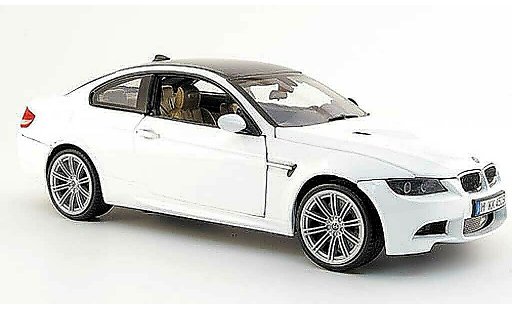 Bmw M3 Coupe 1/18 Mondo Motors E92 white 2008 diecast model cars