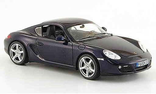 Porsche Cayman Base 1/43 Schuco blue 2008 diecast model cars