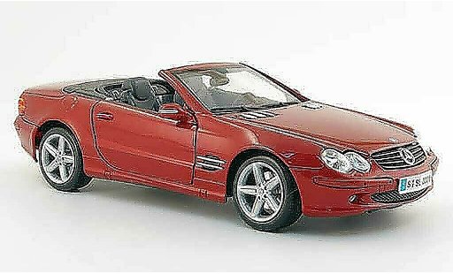 Mercedes Classe SL cabriolet 1/18 Maisto red avec licht and sound diecast model cars