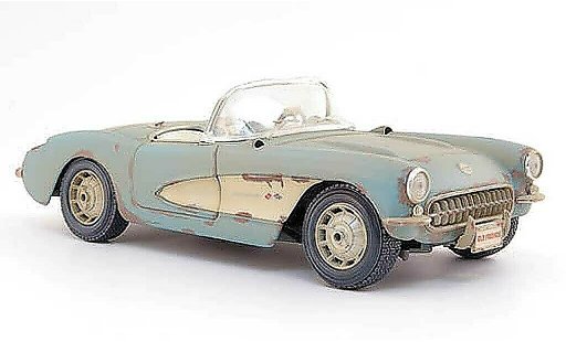 Chevrolet Corvette Convertible 1/18 Maisto C1 cabriolet blue als scheunenfund 1957 diecast model cars