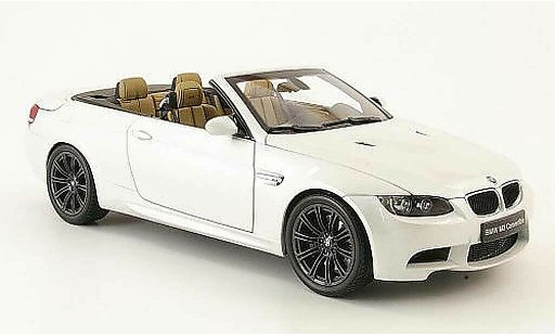 Bmw M3 Cabriolet 1/18 Autoart E93 white diecast model cars