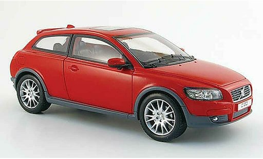 Volvo C30 Base 1/18 Powco red 2006 diecast model cars