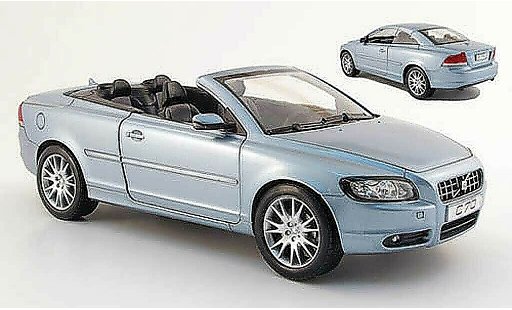Volvo C70 Cabriolet 1/18 Powco blue 2006 diecast model cars