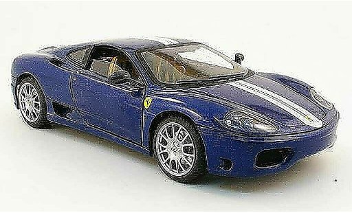Ferrari 360 Modena Challenge 1/18 Hot Wheels stradale blue avec italia-bandes diecast model cars