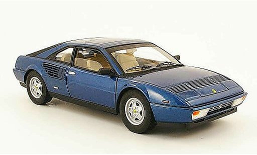 Ferrari Mondial Coupe 1/18 Hot Wheels 8 3.2 blue diecast model cars