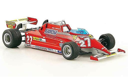 Ferrari 126 CK 1/43 Hot Wheels Elite no.27 g.villeneuve diecast model cars
