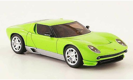 Lamborghini Miura Concept 1/43 Hot Wheels Elite green diecast model cars