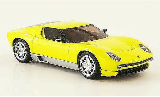 Lamborghini Miura Concept 1/43 Hot Wheels Elite yellow diecast model cars