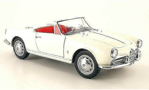 Alfa Romeo Giulietta spider 1/18 Autoart 1300 white 1955 diecast model cars