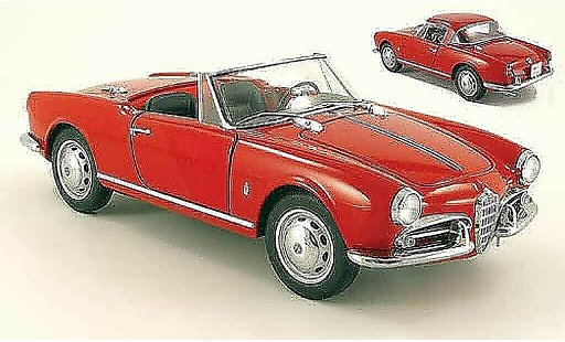 Alfa Romeo Giulietta spider 1/18 Autoart 1300 red 1955 diecast model cars